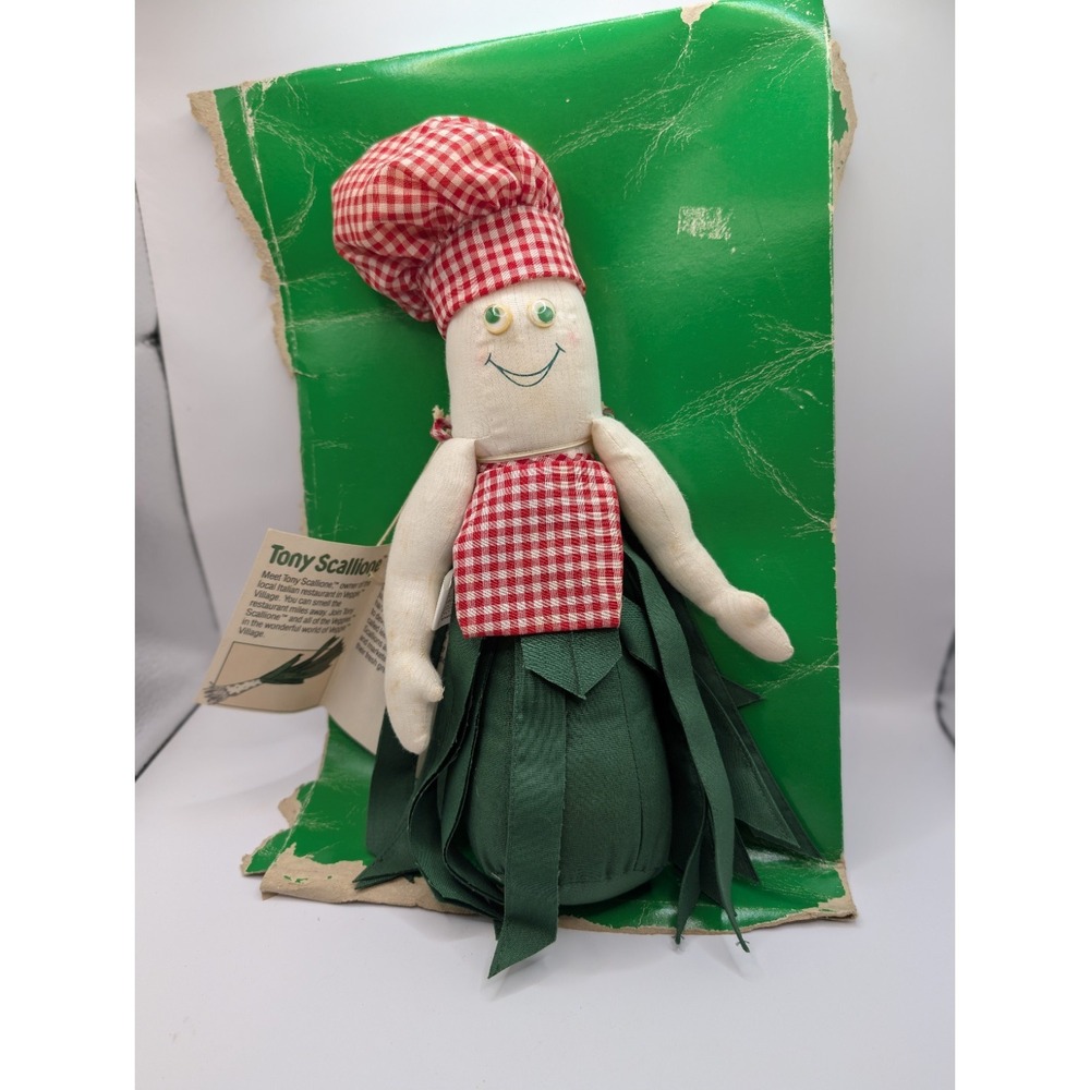 VINTAGE RARE 1985 THE VEGGIES TONY SCALLIONE 13" DOLL TOY NEW MIB KF DESIGNS
